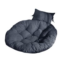 Ioensy - Cojín Colgante Para Mecedora Con Almohada, Alfombrilla Para Silla De Jardín, Hamaca, Color Gris Oscuro