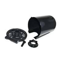 Magideal - Cubierta Del Motor Del Ventilador Eléctrico Oscilante De Pie Para Instalar La Reparación De La Carcasa, Tuerca De Fijación De Repuesto Para Oficina Y Negro