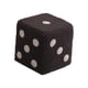 thumbnail image 1 of Dice Cube Taburete Otomano Con Pies Cúbicos Para Sofá, Mesita De Noche, Sala De Juegos, Terciopelo Gris S, 1 of 5