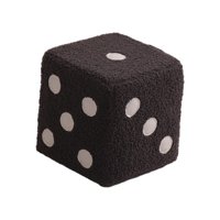 Bothyi - Dice Cube Taburete Otomano Con Pies Cúbicos Para Sofá, Mesita De Noche, Sala De Juegos, Terciopelo Gris S