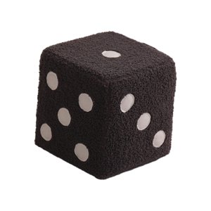 Bothyi - Dice Cube Taburete Otomano Con Pies Cúbicos Para Sofá, Mesita De Noche, Sala De Juegos, Terciopelo Gris S
