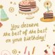 thumbnail image 4 of Tarjeta de Cumpleaños Hallmark Te Mereces Lo Mejor 13x18cm, 4 of 6