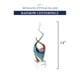 thumbnail image 3 of Centro de mesa Art Glass Badash Rainbow, estilo murano, 35 cm de altura, 3 of 3