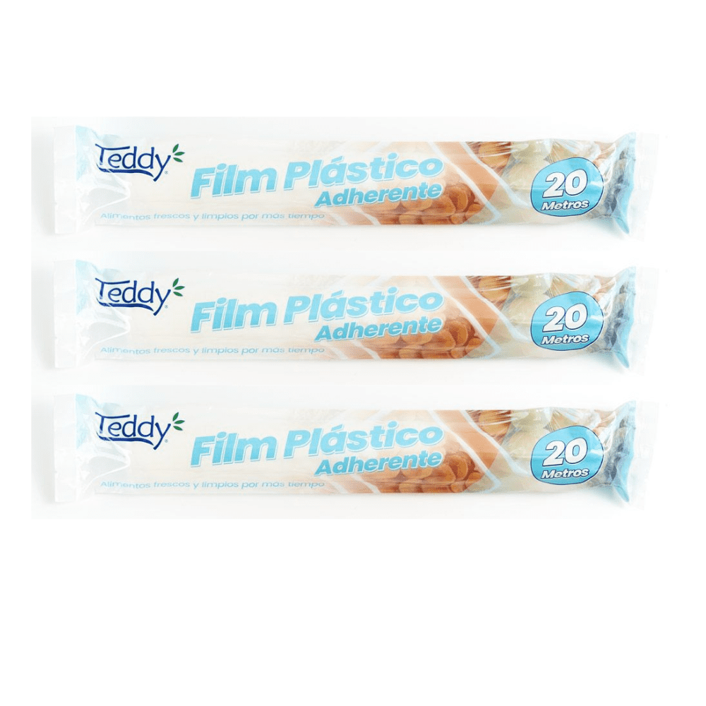 Film Plastico 20 Metros Teddy 3 Unidades