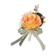 thumbnail image 5 of Broche Romántico Para Boda, Flor En El Ojal, Pin Para Traje, Para Bodas, Eventos, Fiestas, Color Naranja, 5 of 5