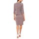 thumbnail image 3 of INSPIRE CHIC Conjunto de Traje de Tweed de 2 Piezas para Mujer Conjunto de Atuendo de Maestra para Regreso a Clases Chaqueta de Manga 3/4 con Botones Falda Lápiz Roja XL, 3 of 6