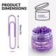 thumbnail image 2 of Clips FUDAO FAMILY Jumbo de 5 cm, color morado, 100 unidades con contenedor, 2 of 6
