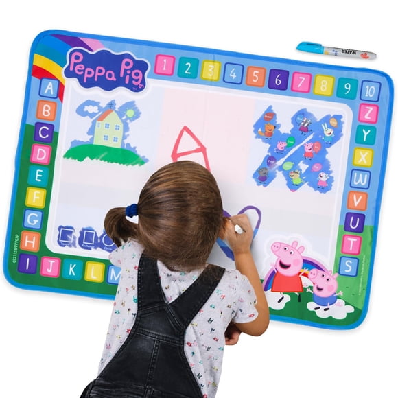 Tapete de Dibujo con Agua LUPPA Peppa Pig Reutilizable para Niños 50 cm x 70 cm