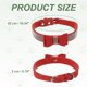thumbnail image 2 of Collar para Perros Uxcell con Brillo de Diamantes, Collar Ajustable de Cuero con Joyas Brillantes 17", (Rojo), Destinado para Mascotas Pequeñas, Medianas y Grandes / Gatos / Perros de Taza de Té, 2 of 7