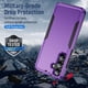 thumbnail image 3 of Funda para Samsung Galaxy S25 FE GSDCB violeta de doble capa, 3 of 8