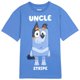 thumbnail image 1 of Camiseta Bluey para Hombre "Tío Stripe" en Lavanda – Talla Grande, 1 of 4