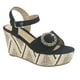 thumbnail image 3 of Sandalia Chalada Mujer Como-50 Negro Plataforma, 3 of 6