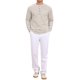 thumbnail image 2 of INSPIRE CHIC Camisas Henley a Rayas para Hombre de Regreso a Clases de Manga Larga con Botones Camisetas Casuales XL Beige, 2 of 6