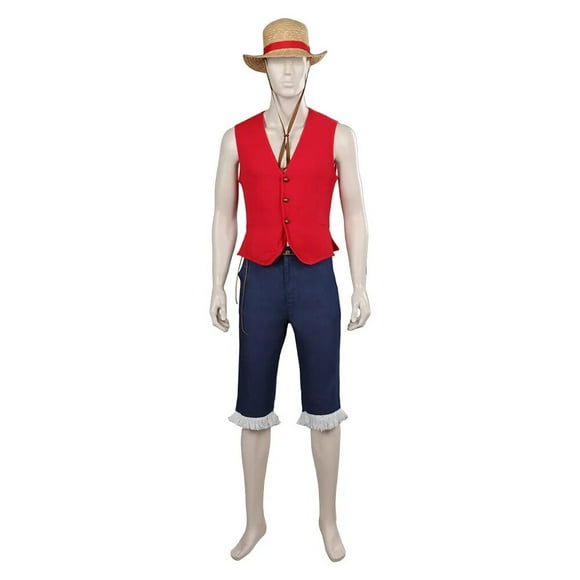 Disfraz Monkey D Luffy + Sombrero Incluido - Disfraz One Piece