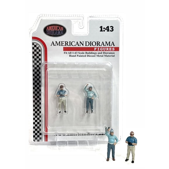 Set de 2 figuras diecast Racing Legends 50's escala 1/43 American Diorama