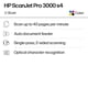 thumbnail image 2 of Escáner HP ScanJet Pro 3000 s4 de 2 caras con ADF para pequeñas empresas, 2 of 8