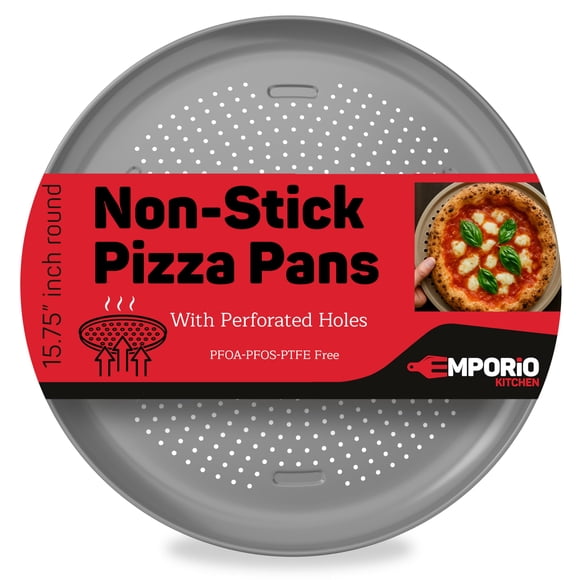 Sartén para pizza Emporio Kitchen, antiadherente, acero al carbono, 40 cm