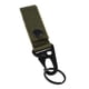 thumbnail image 2 of táctica nylon cinturón metal mosquetón gancho clave correas hebilla clip ejército verde, 2 of 3
