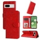 thumbnail image 3 of Funda tipo cartera FOXDOCK para Google Pixel 7 , diseño girasol en relieve, cuero PU, cierre magnético, soporte y tarjetero, 3 of 5