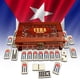 thumbnail image 1 of Domino Set PRK 14 Cuban Double 9 pulgadas en caja de madera premium, 1 of 7
