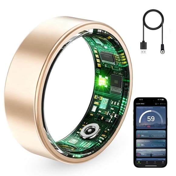 Anillo Inteligente VAMOTRA Rastreador de Fitness Oro Rosa 8#
