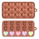 thumbnail image 1 of 2 Moldes Mini Corazon Diamante Molde Corazón Geometrico 15 Marrón, 1 of 10