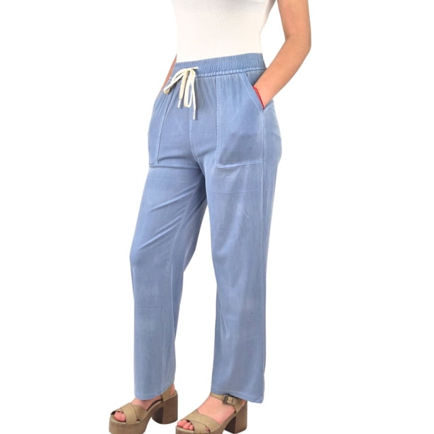 Pantalon Palazzo Mujer Liviano Recto Excelente Calidad Tipo Jeans 664