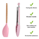 thumbnail image 3 of Juego de utensilios de cocina de 2 piezas, de madera, fáciles de limpiar, antiadherentes, color rosa, 3 of 5
