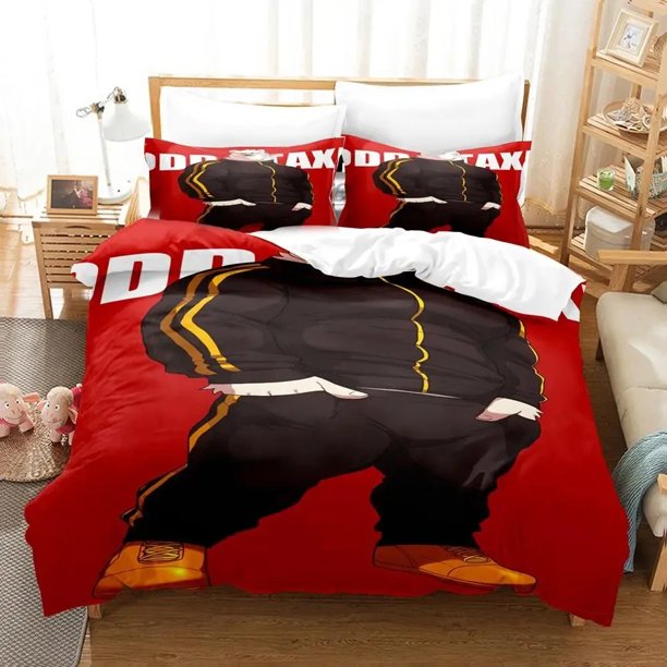 v2378 Bed Sheets Anime Odd Taxi Bedding Set Boys Girls Twin Queen Size Duvet Cover Pillowcase Bed Kids Adult Fashion Home Textileextile 3-Piece Bedding Set (1 Duvet Cover + 2 Pillow Shams) Bed Sheets