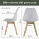 thumbnail image 5 of Silla para comedor tulip gris, 5 of 8