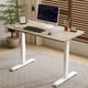 thumbnail image 1 of 48"×24" Oak Color Electric Standing Desk Height Adjustable Desk for Home and Office Computer Table Gaming Desk Modern Lift-up Desk, 1 of 3