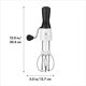 thumbnail image 3 of Batidor de huevos OXO Good Grips blanco/negro para huevos y rebozados, 3 of 3