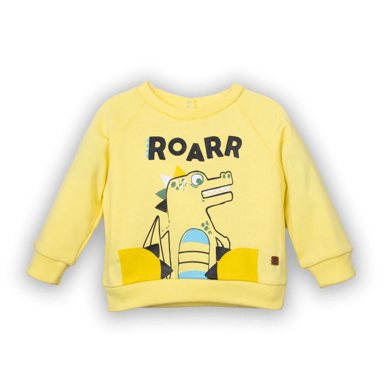 Polerón Bebe Niño Amarillo Pillin