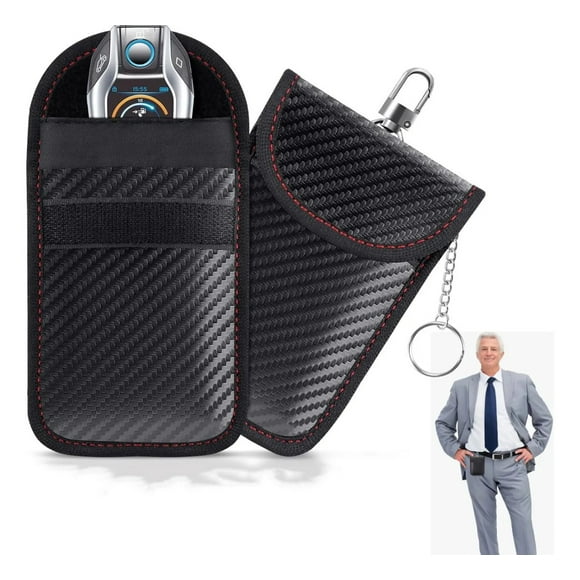 2pcs Protector Faraday Para Llaves Coche,bolsa Bloqueo Rfid