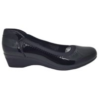 Zapatos Casuales New Walk Negro Charol | Acv61127-90 - Talla 37
