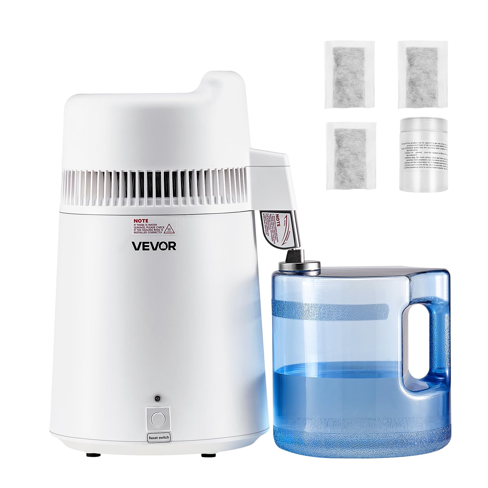Destilador De Agua Vevor 6l 900w Con Filtro Purificador De Agua Pura