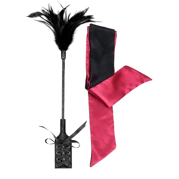 Set de mascarillas para ojos con los ojos vendados Feather Tickle Teaser Stick KOSPH