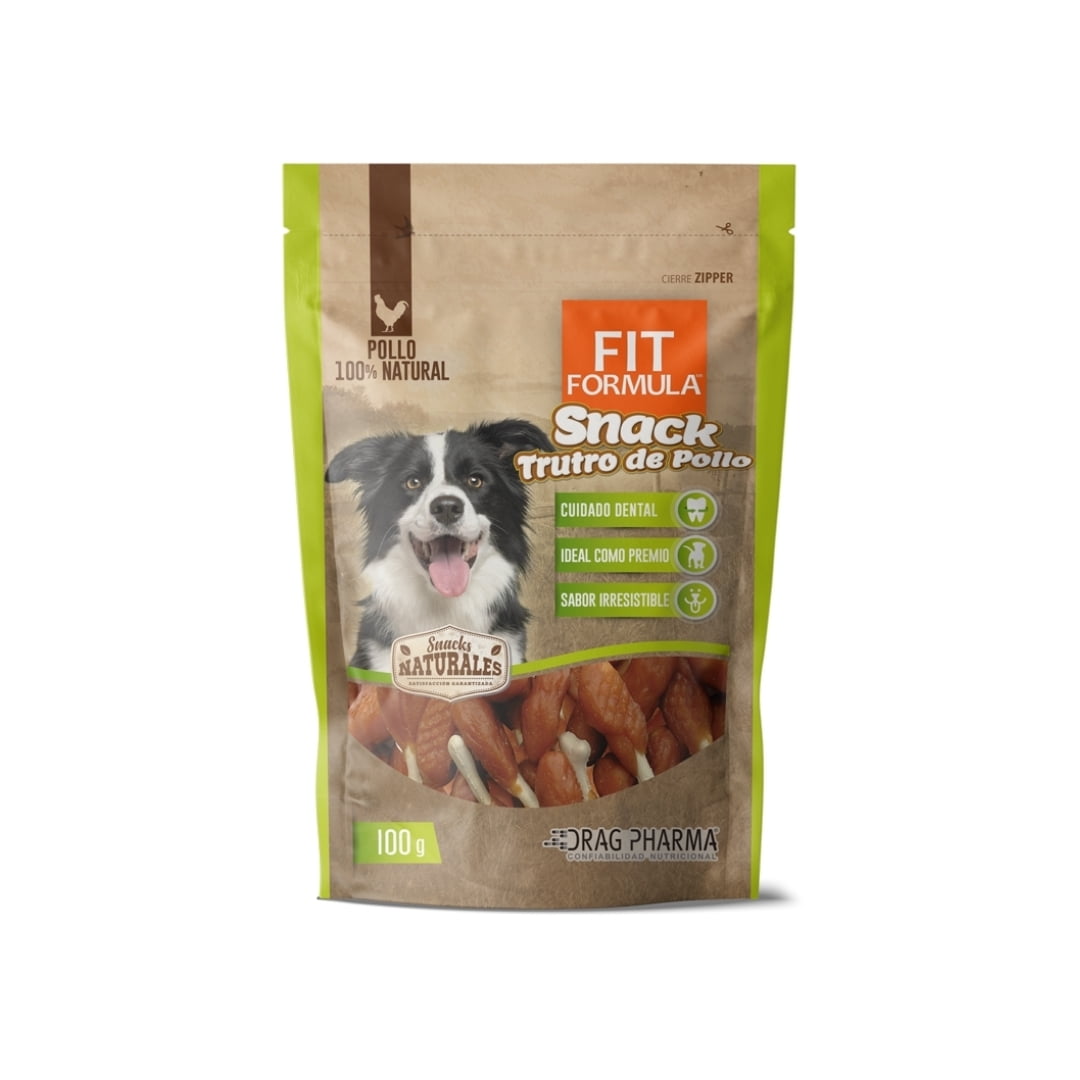 Fit Fórmula Snack Perros Trutros De Pollo 100 Grs.