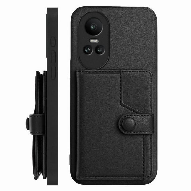FOXDOCK Funda para OPPO Reno 10 con Bloqueo RFID - Diseño Elegante con Cierre de Botón