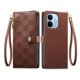 thumbnail image 1 of Funda Billetera con Cierre para [Xiaomi Redmi Note17 Pro] con Tarjetero, Soporte y Correa de ManoMarrón, 1 of 5