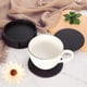 thumbnail image 3 of 6 posavasos de cuero con soporte para bebidas, protegen los muebles de daños - Marrón, 3 of 8