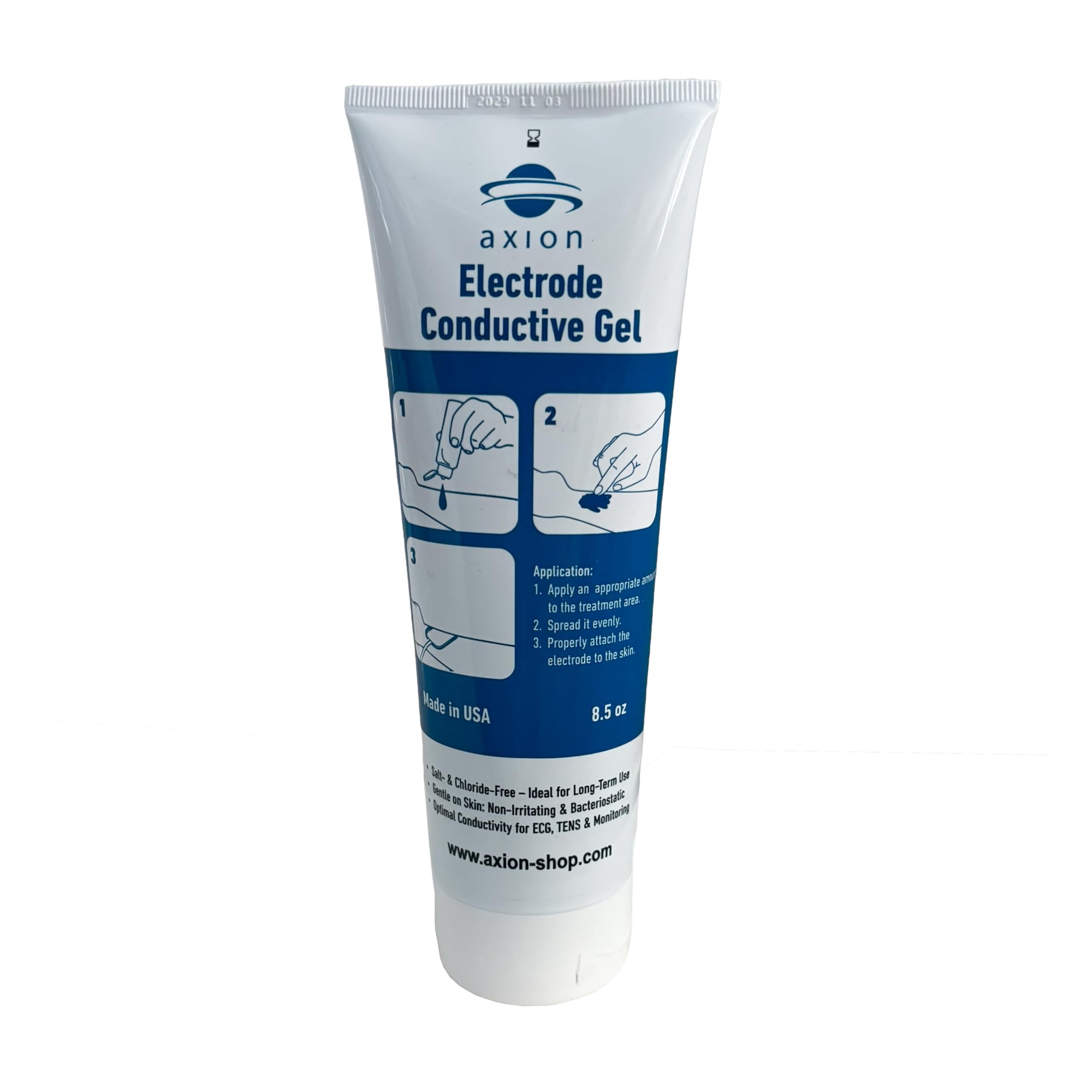 Electrodo Conductivo Axion En Gel Para Almohadillas Tens Unit Pads, 250 Ml