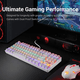 thumbnail image 3 of Teclado Redragon Kumara K552 rainbow switch red blanco, 3 of 3