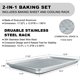 thumbnail image 2 of Half Sheet Pans with Rack Set, 18 Inch Commercial Quality Baking Set, 2 of 3