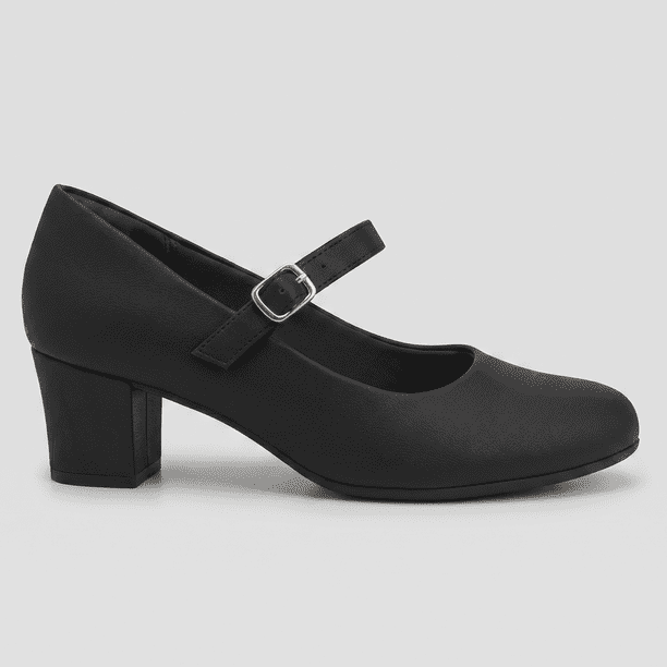 Zapato Mary Jane Mujer Negro Laura 04 Piccadilly