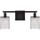 thumbnail image 3 of Aplique de Pared para Baño Living District Phineas de 2 Luces con Cristal Negro, 3 of 8