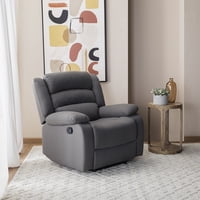 Daniels - Berger 1 Cuerpo Reclinable Moderno Gris New Praga 8041Rffgr