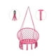 thumbnail image 3 of silla hamaca colgante redonda rosa, 3 of 3