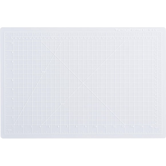 Tapete de corte Dahle 30 x 46 cm, rejilla de 1/2 pulg. 5 capas, transparente