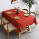 thumbnail image 2 of Mantel de vinilo impermeable, rectangular, resistente, lavable, para cocina y comedor (101 x 160 cm) $ Mantel de vinilo lavable, fácil de limpiar, rectangular, resistente, 2 of 6
